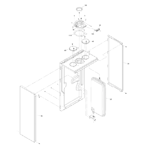 20187764 EXPANSION TANK - FLUE DRAIN - F